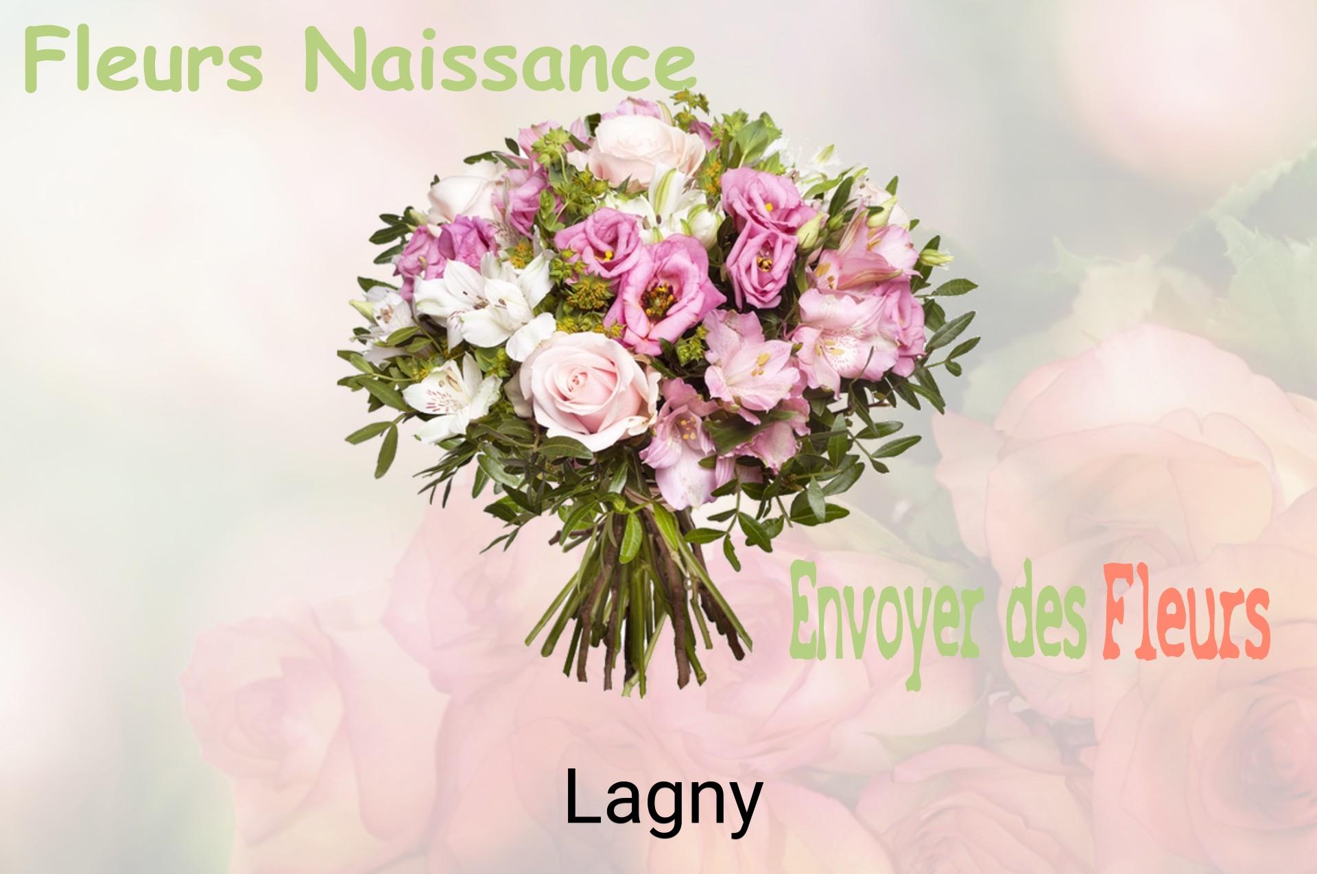 Bouquet de fleurs de naissance livré à Lagny